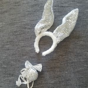 Rubie's Bunny Accessory Kit With Silver sequin